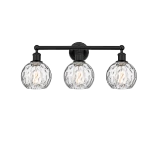 A thumbnail of the Innovations Lighting 616-3W-11-24 Athens Vanity Matte Black / Clear Water Glass