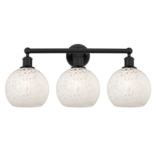 A thumbnail of the Innovations Lighting 616-3W 12 26 White Mouchette Vanity Matte Black