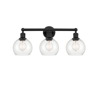 A thumbnail of the Innovations Lighting 616-3W-11-24 Athens Vanity Matte Black / Clear