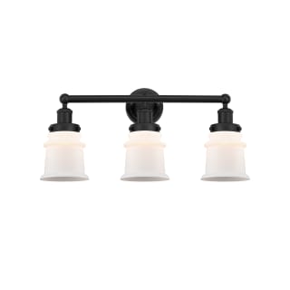 A thumbnail of the Innovations Lighting 616-3W-11-23 Canton Vanity Matte Black / Matte White