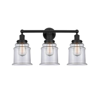 A thumbnail of the Innovations Lighting 616-3W-13-24 Canton Vanity Matte Black / Clear