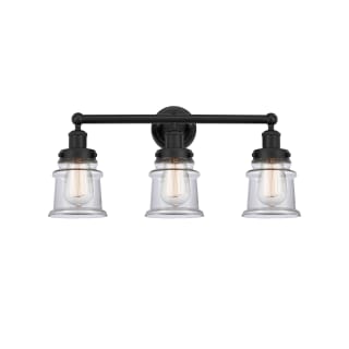 A thumbnail of the Innovations Lighting 616-3W-11-23 Canton Vanity Matte Black / Clear