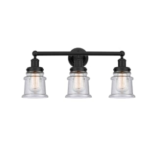 A thumbnail of the Innovations Lighting 616-3W-11-23 Canton Vanity Matte Black / Seedy