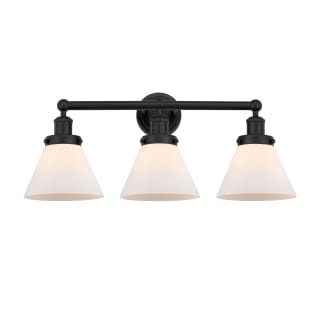 A thumbnail of the Innovations Lighting 616-3W-12-26 Cone Vanity Matte Black / Matte White