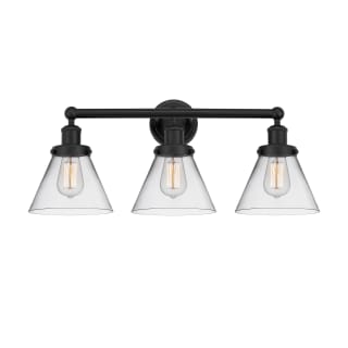 A thumbnail of the Innovations Lighting 616-3W-12-26 Cone Vanity Matte Black / Clear