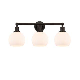 A thumbnail of the Innovations Lighting 616-3W-11-24 Athens Vanity Oil Rubbed Bronze / Matte White