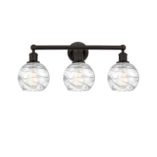 A thumbnail of the Innovations Lighting 616-3W-11-24 Athens Vanity Oil Rubbed Bronze / Clear Deco Swirl