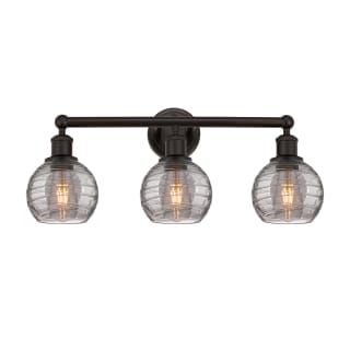 A thumbnail of the Innovations Lighting 616-3W 10 24 Athens Deco Swirl Vanity Oil Rubbed Bronze / Light Smoke Deco Swirl