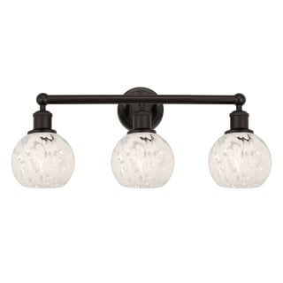 A thumbnail of the Innovations Lighting 616-3W 10 24 White Mouchette Vanity Oil Rubbed Bronze