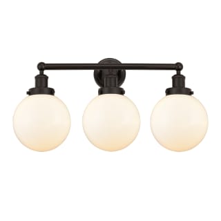 A thumbnail of the Innovations Lighting 616-3W-10-25-L Beacon Vanity Oil Rubbed Bronze / Matte White