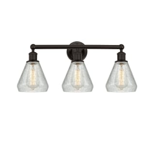 A thumbnail of the Innovations Lighting 616-3W-13-24 Conesus Vanity Oil Rubbed Bronze / Clear Crackle