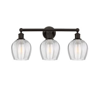 A thumbnail of the Innovations Lighting 616-3W-11-24 Norfolk Vanity Oil Rubbed Bronze / Clear