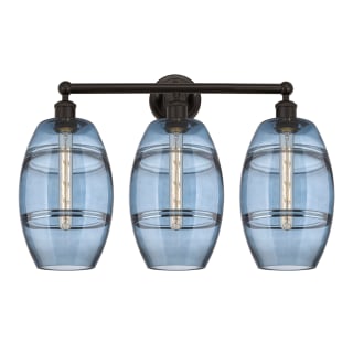 A thumbnail of the Innovations Lighting 616-3W 12 26 Vaz Vanity Oil Rubbed Bronze / Princess Blue