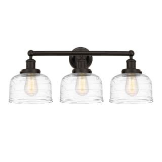 A thumbnail of the Innovations Lighting 616-3W-10-25-L Bell Vanity Oil Rubbed Bronze / Clear Deco Swirl