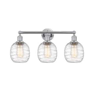 A thumbnail of the Innovations Lighting 616-3W-12-24 Belfast Vanity Polished Chrome / Deco Swirl