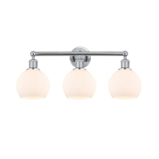 A thumbnail of the Innovations Lighting 616-3W-11-24 Athens Vanity Polished Chrome / Matte White