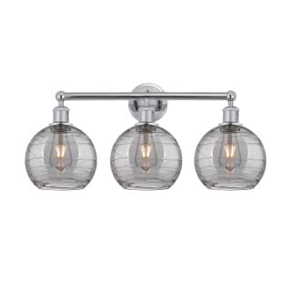 A thumbnail of the Innovations Lighting 616-3W 12 26 Athens Deco Swirl Vanity Polished Chrome / Light Smoke Deco Swirl