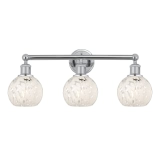 A thumbnail of the Innovations Lighting 616-3W 10 24 White Mouchette Vanity Polished Chrome