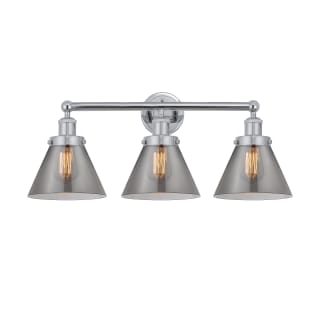 A thumbnail of the Innovations Lighting 616-3W-12-26 Cone Vanity Polished Chrome / Plated Smoke