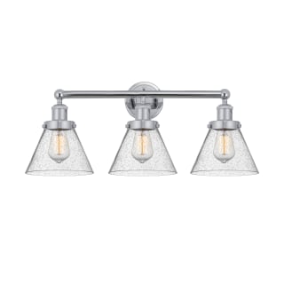 A thumbnail of the Innovations Lighting 616-3W-12-26 Cone Vanity Polished Chrome / Seedy