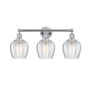 A thumbnail of the Innovations Lighting 616-3W-11-24 Norfolk Vanity Polished Chrome / Clear