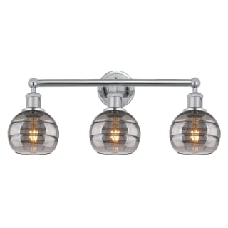 A thumbnail of the Innovations Lighting 616-3W 10 24 Rochester Vanity Polished Chrome / Light Smoke