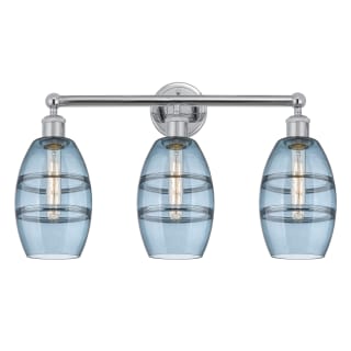 A thumbnail of the Innovations Lighting 616-3W 10 24 Vaz Vanity Polished Chrome / Princess Blue