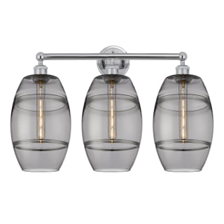 A thumbnail of the Innovations Lighting 616-3W 12 26 Vaz Vanity Polished Chrome / Light Smoke