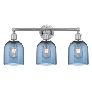 A thumbnail of the Innovations Lighting 616-3W 12 24 Bella Vanity Polished Chrome / Princess Blue