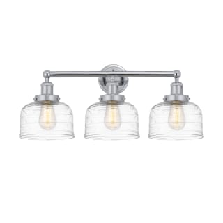 A thumbnail of the Innovations Lighting 616-3W-10-25-L Bell Vanity Polished Chrome / Clear Deco Swirl