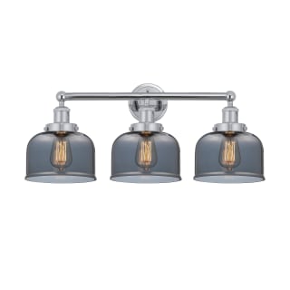 A thumbnail of the Innovations Lighting 616-3W-10-25-L Bell Vanity Polished Chrome / Plated Smoke