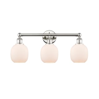 A thumbnail of the Innovations Lighting 616-3W-12-24 Belfast Vanity Polished Nickel / Matte White