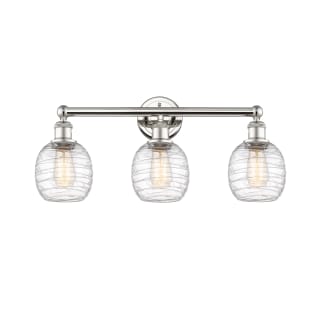 A thumbnail of the Innovations Lighting 616-3W-12-24 Belfast Vanity Polished Nickel / Deco Swirl