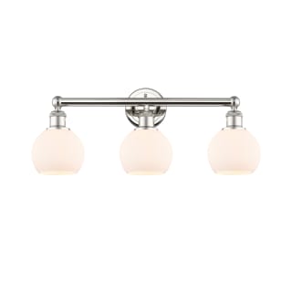 A thumbnail of the Innovations Lighting 616-3W-11-24 Athens Vanity Polished Nickel / Matte White