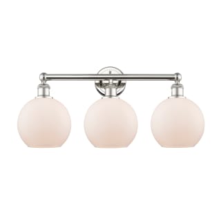 A thumbnail of the Innovations Lighting 616-3W-13-26 Athens Vanity Polished Nickel / Matte White