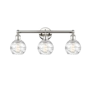 A thumbnail of the Innovations Lighting 616-3W-11-24 Athens Vanity Polished Nickel / Clear Deco Swirl