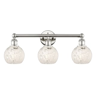 A thumbnail of the Innovations Lighting 616-3W 10 24 White Mouchette Vanity Polished Nickel