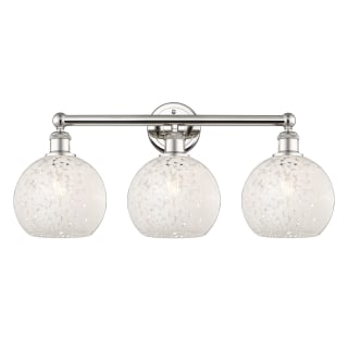 A thumbnail of the Innovations Lighting 616-3W 12 26 White Mouchette Vanity Polished Nickel