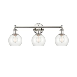 A thumbnail of the Innovations Lighting 616-3W-11-24 Athens Vanity Polished Nickel / Clear