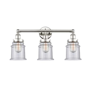 A thumbnail of the Innovations Lighting 616-3W-13-24 Canton Vanity Polished Nickel / Seedy