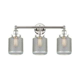 A thumbnail of the Innovations Lighting 616-3W-12-24 Stanton Vanity Polished Nickel / Clear Wire Mesh