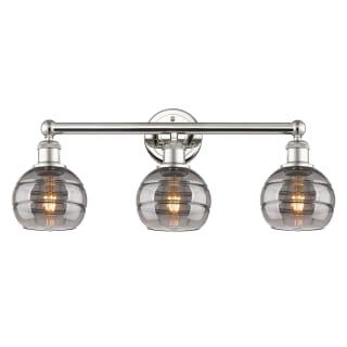 A thumbnail of the Innovations Lighting 616-3W 10 24 Rochester Vanity Polished Nickel / Light Smoke