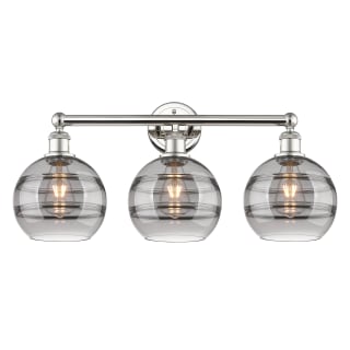 A thumbnail of the Innovations Lighting 616-3W 12 26 Rochester Vanity Polished Nickel / Light Smoke