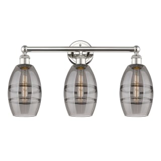 A thumbnail of the Innovations Lighting 616-3W 10 24 Vaz Vanity Polished Nickel / Light Smoke