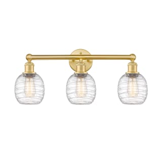 A thumbnail of the Innovations Lighting 616-3W-12-24 Belfast Vanity Satin Gold / Deco Swirl