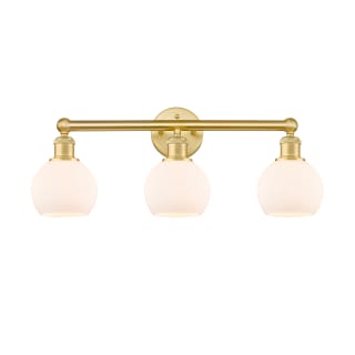 A thumbnail of the Innovations Lighting 616-3W-11-24 Athens Vanity Satin Gold / Matte White