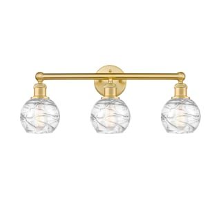 A thumbnail of the Innovations Lighting 616-3W-11-24 Athens Vanity Satin Gold / Clear Deco Swirl