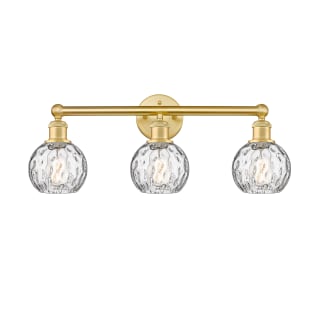 A thumbnail of the Innovations Lighting 616-3W-11-24 Athens Vanity Satin Gold / Clear Water Glass