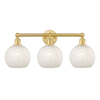 A thumbnail of the Innovations Lighting 616-3W 12 26 White Mouchette Vanity Satin Gold