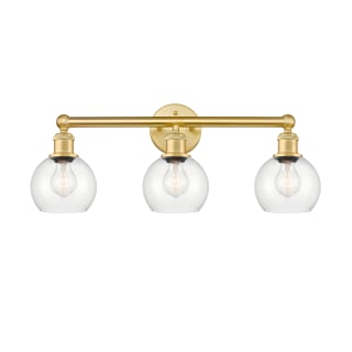 A thumbnail of the Innovations Lighting 616-3W-11-24 Athens Vanity Satin Gold / Clear